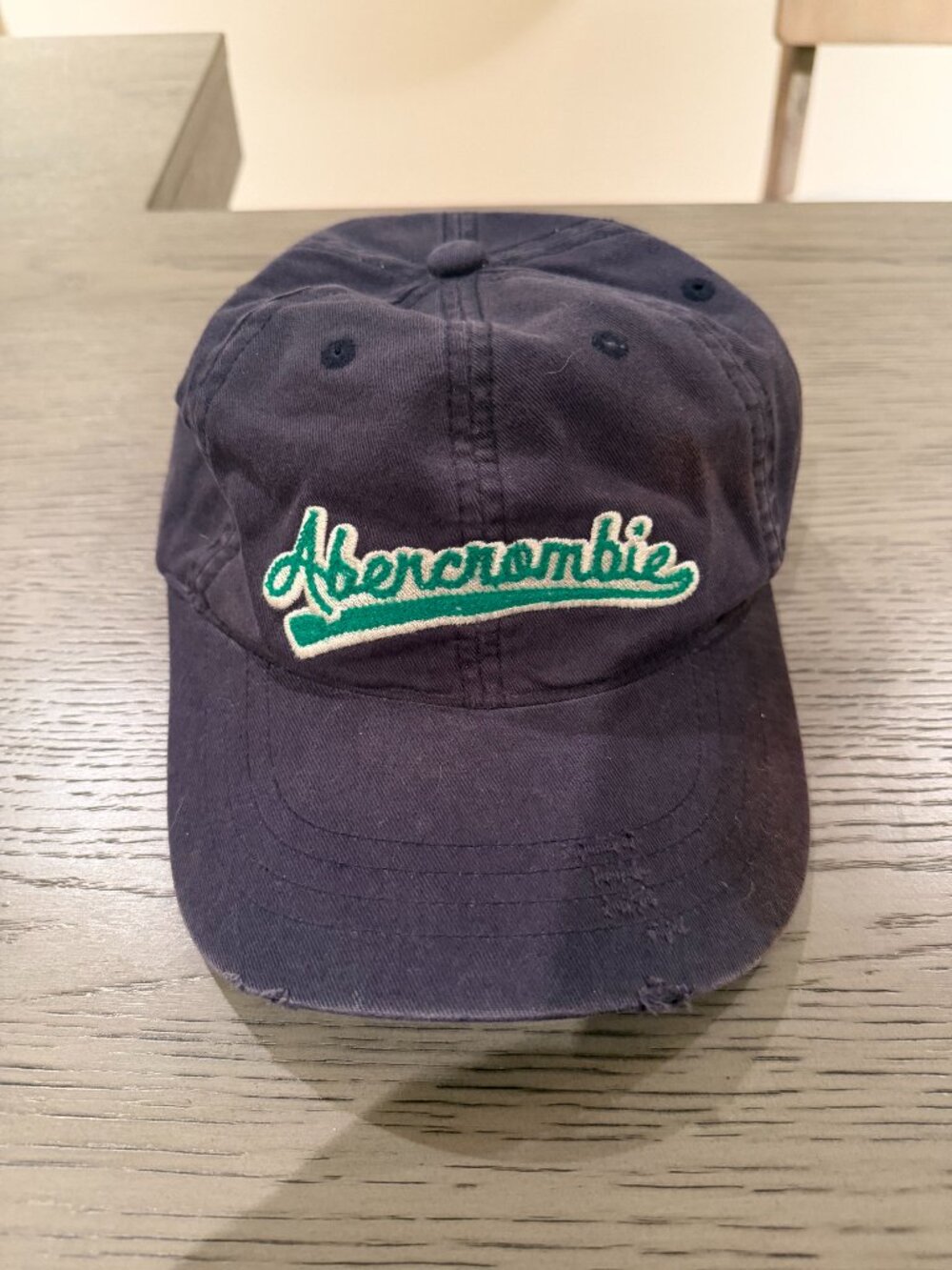 Vintage Abercrombie Distressed Cap Blue Greene Abercrombie 92 Adjustable Strap